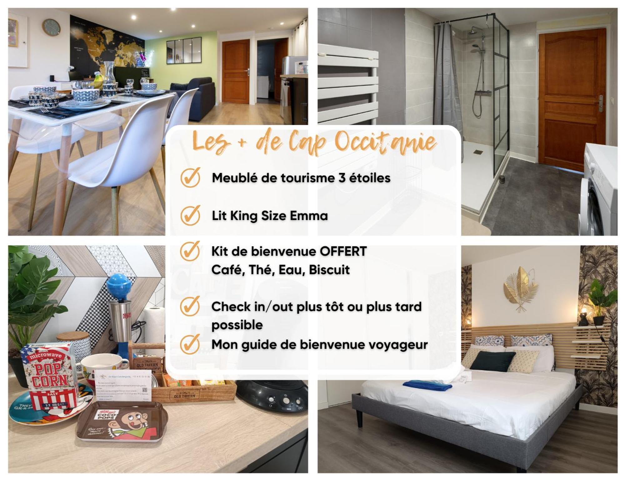 Ferienwohnung Le Concorde-Wifi-Clim-Parking-3Etoiles-Ockeys Bram Exterior foto