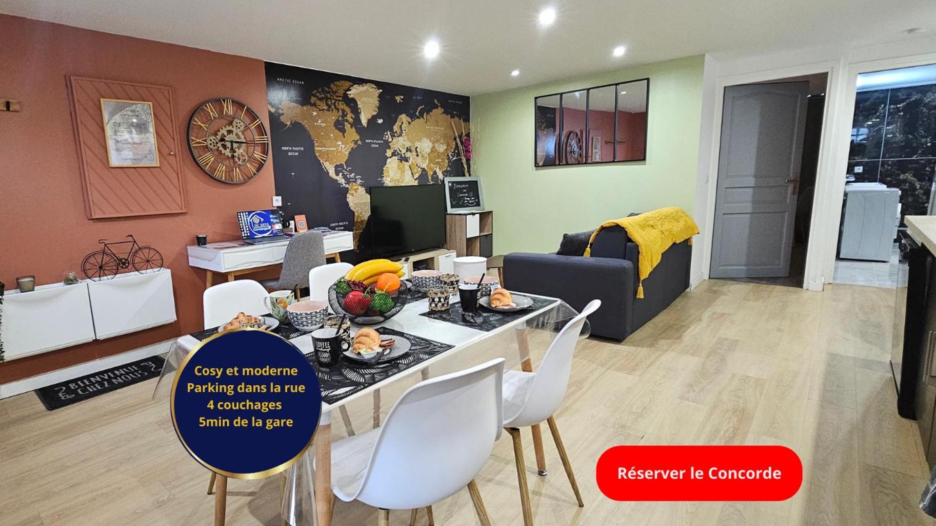 Ferienwohnung Le Concorde-Wifi-Clim-Parking-3Etoiles-Ockeys Bram Exterior foto